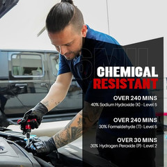Heavy Duty 6 Mil Black Nitrile Gloves – Disposable, Latex & Powder Free | Mechan