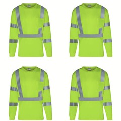4 Pack Everyday ANSI Class 3 Long Sleeve UPF-50+ T-Shirt