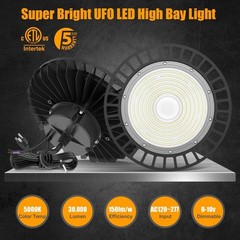 UFO LED High Bay Lights 200W Low Bay Light Fixture For Factory Garage Warehouse