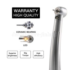 Dental Fiber Optic LED E-generator high speed handpiece Turbine 2 Holes/4 Holes