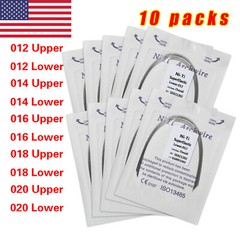 100Pcs Dental Orthodontic Niti Arch Wire Round Super Elastic Upper Lower 012-020