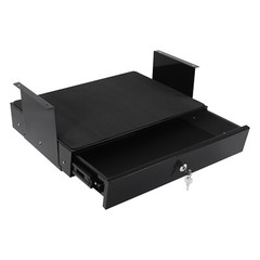 Sliding Under Desk Storage Drawer Pull-out Drawer W/Computer Pad For Stand Desk