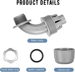 24PC Liquid Tight Connector 1/2 Inch Flexible Non Metallic Electrical Conduit