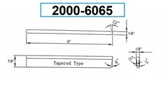 P5X 1/8 X 7/8 X 6″ HIGH SPEED STEEL PARALLEL TYPE CUT-OFF BLADE (2000-6065)