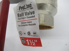 Proline 107-007NL , 1-1/2″ Brass / Nickel Ball Valve