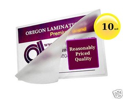 500/pack Hot 10 Mil Credit Card size Laminating Pouches 2-1/8 x 3-3/8 Clear