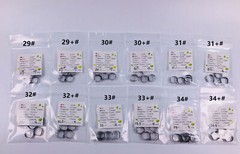 50 KitsDental Plain Band Rough Inner 1st Molar Bands Bracket Orthodontic#29-44.5