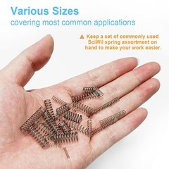 390 Piece Compression Spring Assortment Kit 28 Sizes Small Steel Springs Set