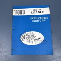 Ford Series 727 Loader Operator’s Manual SE O9391 5656