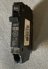 GE 30AMP Circuit Breaker THQP130 1 Pole 120/240V Type THQP Thin
