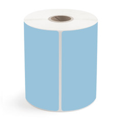 4″x6″ Color Direct Thermal Shipping Labels Blue 250/Roll – Zebra LP2844 ZP450