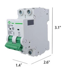 3 PCS Miniature Circuit Breaker 110V/240V 16A 2 Pole AC Solar MCB DZ4763