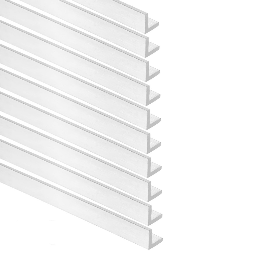 10Pcs 11.81 Inch Aluminum Angle 6061 3/8″x3/8″x3/64″ Angle Aluminum