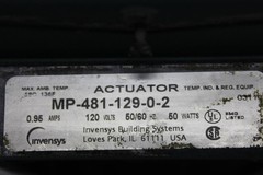 INVENSYS ACTUATOR MP-481-129-0-2 120 VOLT 0.95 AMP 50/60 HZ 50 WATT