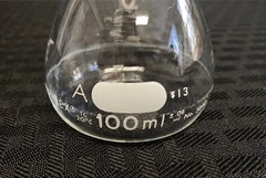 (12) PYREX Glass Class A 100mL TC Volumetric Flask w/ #13 Stopper 5640 5680