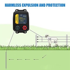 Electric Fence Charger, 5 Mile Plug in Electric Fence Energizer, for Preventi…