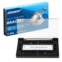 SANDENT Dental Metal Self-Ligating Brackets Braces Mini Roth.022 Hooks 345