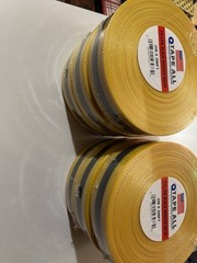 Tape All Yellow Black border Mesh 2” X 200 FT Rolls HUGE LOT (36 Rolls) 7,200FT