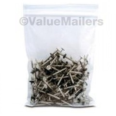 100 10×13 Clear Plastic Zipper Poly Locking Reclosable Bags 2 MiL
