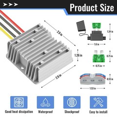 240W 20A Voltage Reducer DC 17-55V to 12V Step Down Converter Regulator,DIY