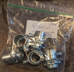 EMT Conduit & Junction Box Hardware Lot 29 PCs in all Open Box Unused Ships Fast