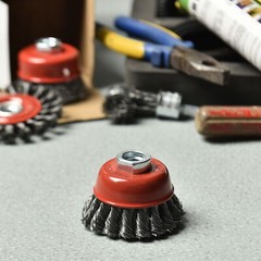 Aain 10 Pack 3inch Wire Wheel Brush Cup Brush for Metal, Rust Removal, Abrasives