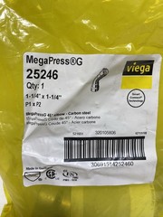 Viega 25246 MegaPressG 1-1/4″ x 1-1/4″ 45° Elbow Carbon Steel