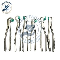 Dental Extraction Forceps Standard Series Set of 4 Pcs + 2 pcs Molar Series Set