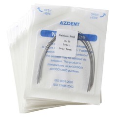 Los alambres de ortodoncia dental rectangular oval arco de acero inoxidable