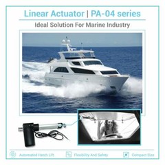 12-24V Electric Linear Actuator (6″-40″ stroke, 400 lbs force) – PA-04-HS model