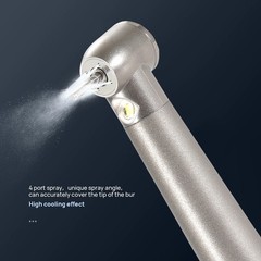 NSK Style Dental LED E-generator Fiber Optic 4 Spray Handpiece 4H Standard Head