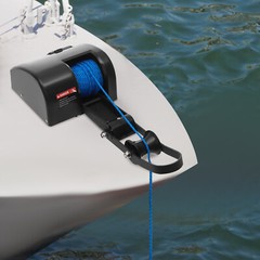 35LBS electric anchor winch Boat Marine Winch with remote control&Anchor Roller