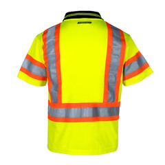 Two Tone ANSI/ISEA Class 3 type R Safety Quick-Dry Polo Shirts JORESTECH