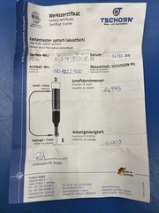 Tschorn Edge Finder Optical Acoustic CNC Measurement Probe 25mm Shank Germany