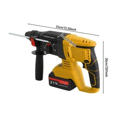 Brushless Hammer Drill,800W Battery-powered Hammer Drill,Hammer Drill w/ 4 Modes