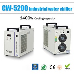CW-5200DG 6L Industrial Water Chiller for One 130W or 150W CO2 Glass Laser Tube