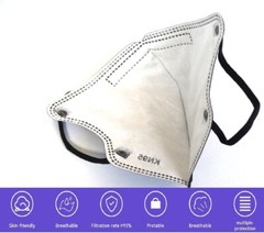 10-500 Black KN95 Face Mask Disposable Respirator 5 Layer CE FFP2 95% Protection