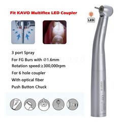 COXO YUSENDENT CX207-G Dental Fiber Optic LED High Speed Handpiece Air Turbine