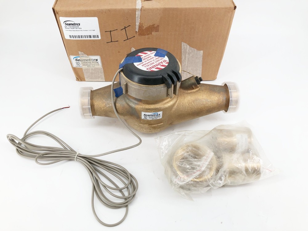 New SeaMetrics MJNR-150-100G Flow Meter 1-1/2″ 100 Gal/Pulse MH61231