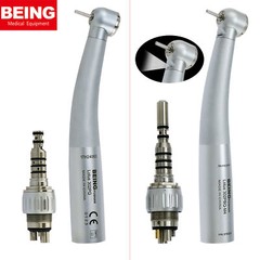 US BEING Dental High Speed Handpiece 4Hole Fiber Optic LED Coupler fit KAVO 6Pin