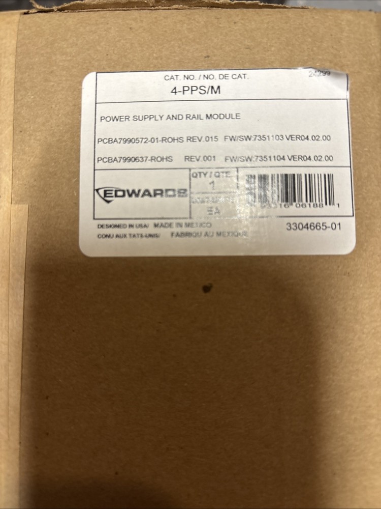Edwards 4-PPS/M Power Supply And Rail Module