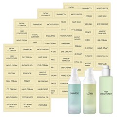 HVSWLY Toiletry Labels for Travel Size Bottles,120 PCS 1.6 inch x0.7, Clear