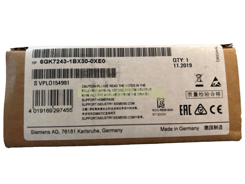 6GK7 243-1BX30-0XE0 SIEMENS 6GK7243-1BX30-0XE0 CP1243-1 Communications Processor