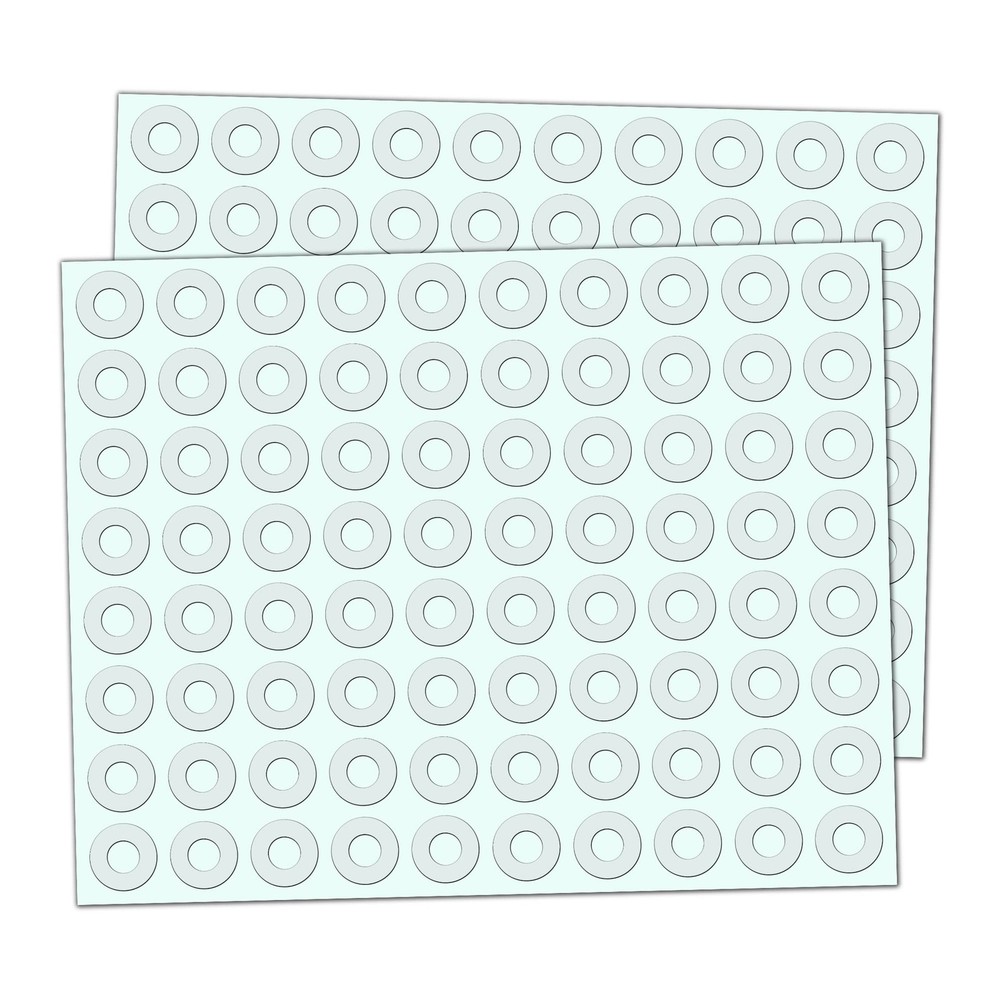 2000 Pieces – Clear Hole Punch 0.5*0.5 inches, Clear,transparent