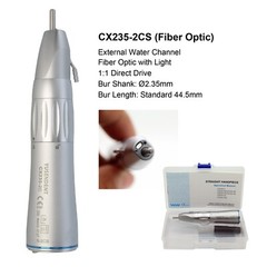 COXO Dental Straight Surgical Nose Cone Handpiece Fiber Optic External Water 2CS
