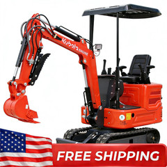 Mini Excavator 1.4Ton Digger 11.5hp Kubota Diesel Pilot System EPA Engine USA
