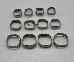 Dental Orthodontic 1st Plain Molar Bands Buccal Tubes Cleats Roth 022 #29-44+