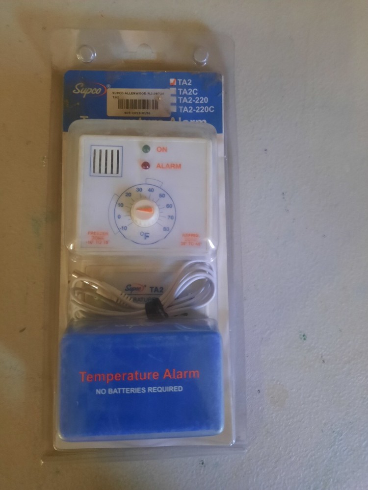 Supco TA2 120 VAC Fahrenheit Model Temperature Alarm
