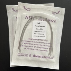 25 Packs Dental Orthodontic Thermal Activated Niti Round Arch Wires Ovoid Form