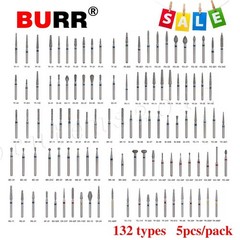 100 Types Dental FG Diamond Burs For High Speed Handpiece Friction Grip 50pcs
